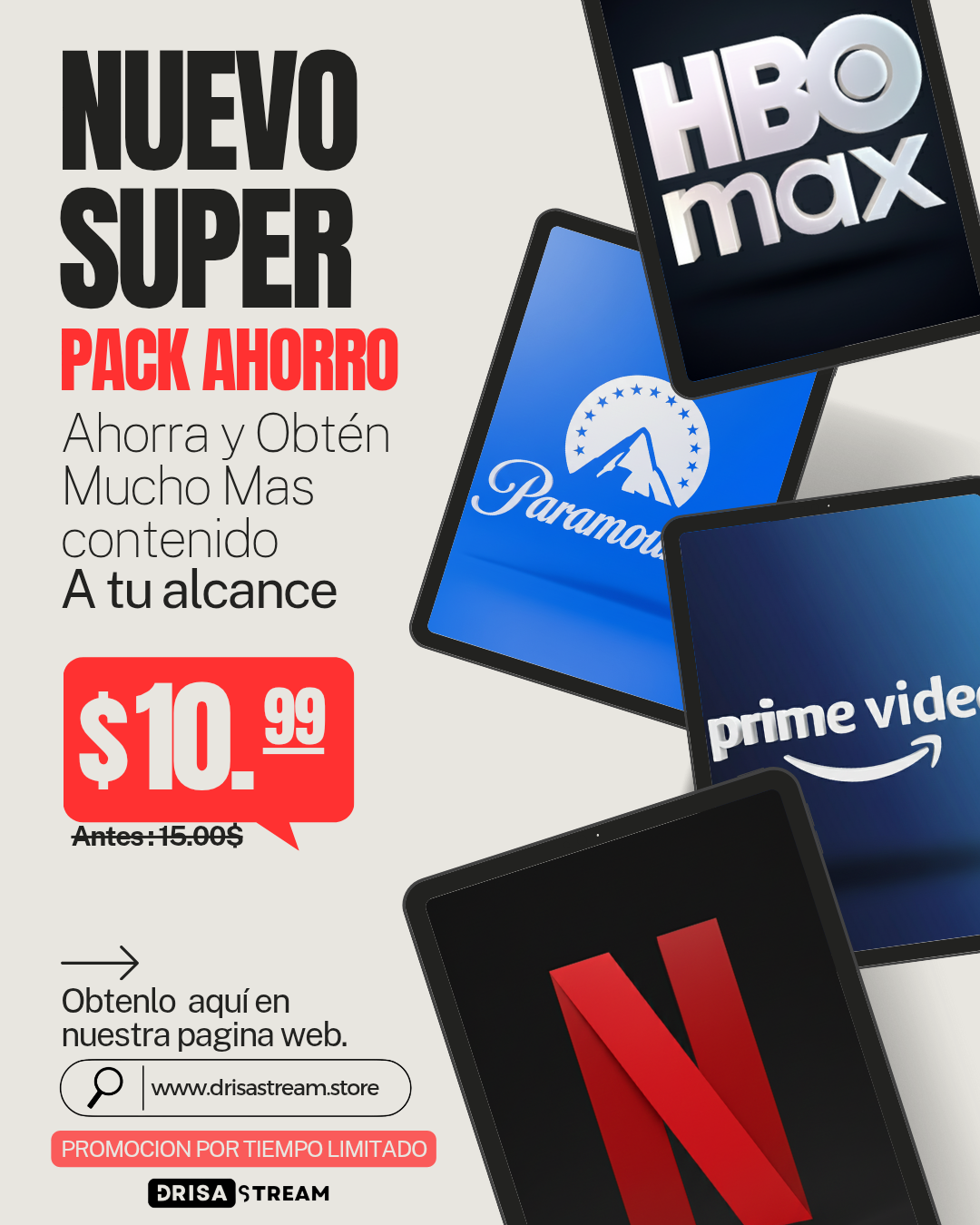Pack super ahorro 4-Pantallas